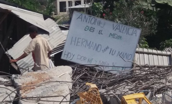 Pedernales clama por la ayuda de Antonio Valencia