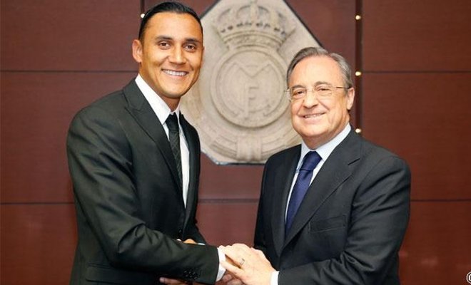 Florentino le pide perdón a Keylor Navas