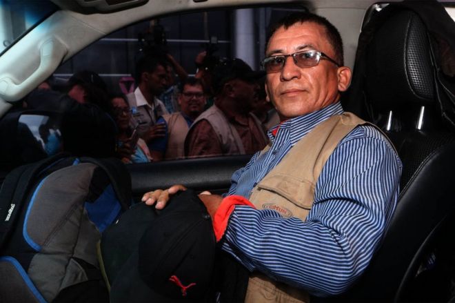 El hombre al que Honduras señala marcha a EEUU