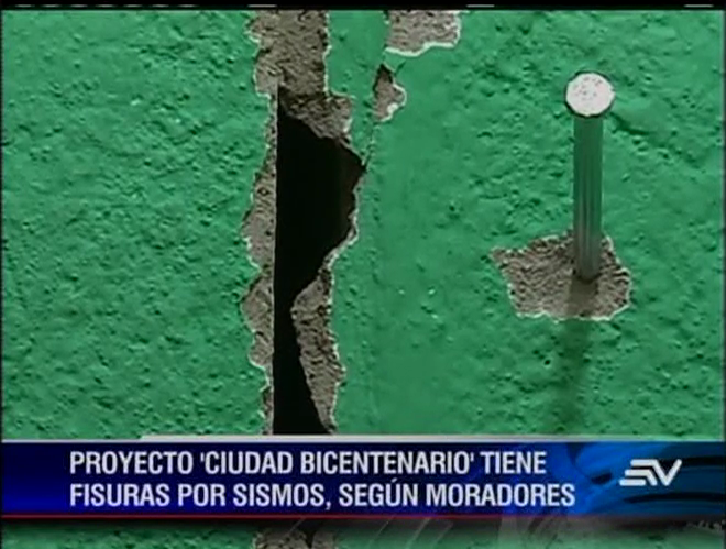 Sismo ocasionó fisuras en casas de “Ciudad Bicentenario”