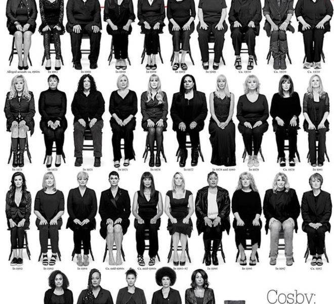 La portada que pone rostro a 35 de las mujeres que acusan a Bill Cosby de abuso sexual