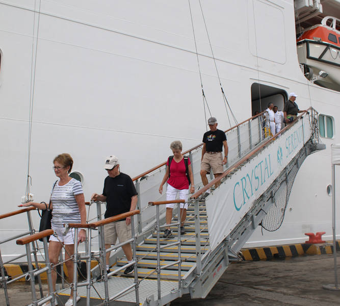 (VIDEO) Guayaquil recibió en el Puerto Marítimo a turistas extranjeros