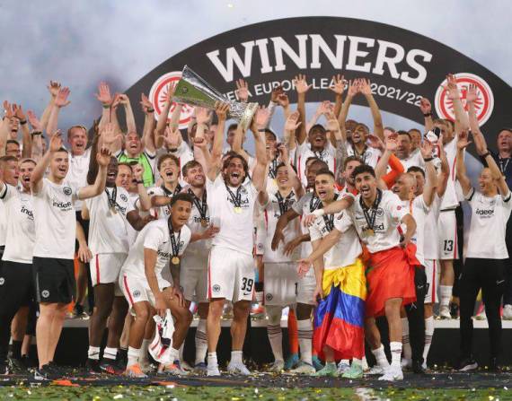 El equipo alemán se proclamó este miércoles campeón de la UEFA Europa League 2022 por peenales (5-4)