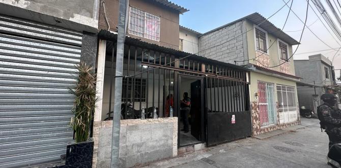 En este domicilio se encontraban secuestrados la pareja de adultos mayores.