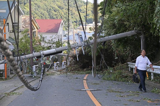 Tifón dejá sin electricidad a más de 15.000 hogares en Japón