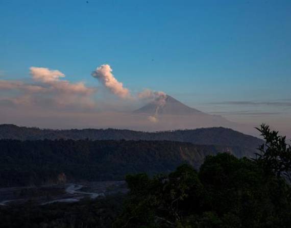 Volcán Sangay en la provincia de Morona Santiago.