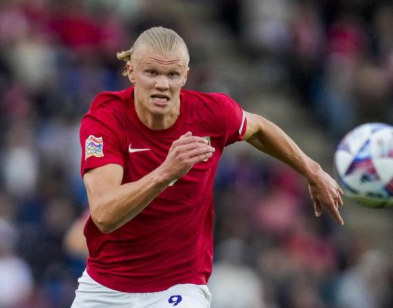 Erling Braut Haaland, delantero del Manchester City y de la selección de Noruega.