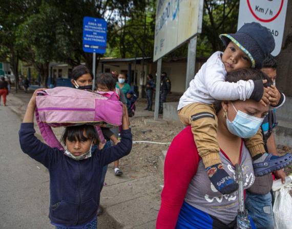 Migrantes en Honduras: Foto: AP / Archivo