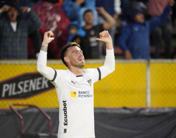 Quito, 19 de marzo de 2023. Partido por Liga Pro entre el Club Deportivo El Nacional y Liga Deportiva Universitaria en el Estadio Olímpico Atahualpa. API/JUAN RUIZ CONDOR