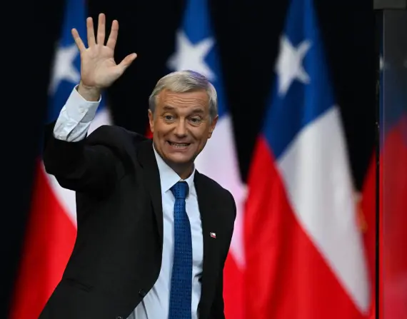 Imagen de José Antonio Kast, nuevo presidente de Chile.