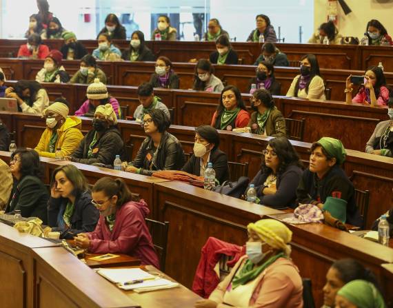 Colectivos feministas se reunieron el sábado 26 de marzo en la Asamblea para analizar el veto presidencial.