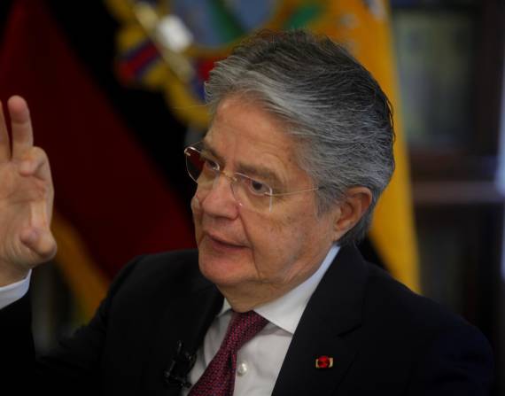 El presidente de Ecuador, Guillermo Lasso, fue registrado este lunes, 19 de septiembre, durante una entrevista con Efe, en Nueva York.