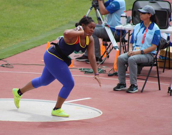 La ecuatoriana Poleth Mendes en los Juegos Paralímpicos de Santiago 2023