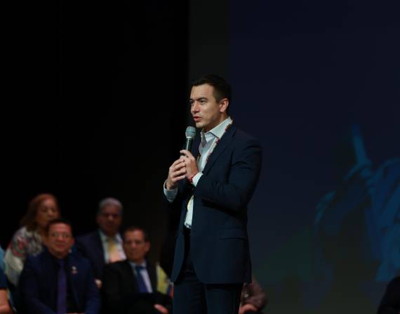 Daniel Noboa en Nueva York, Estados Unidos, el 3 de noviembre de 2025.