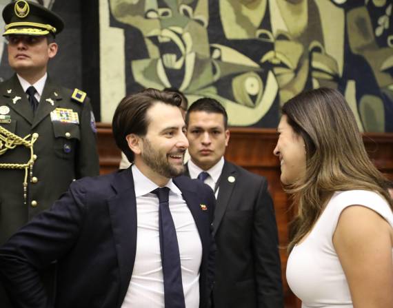 Niels Olsen en el Pleno de la Asamblea Nacional, este 5 de junio de 2025.