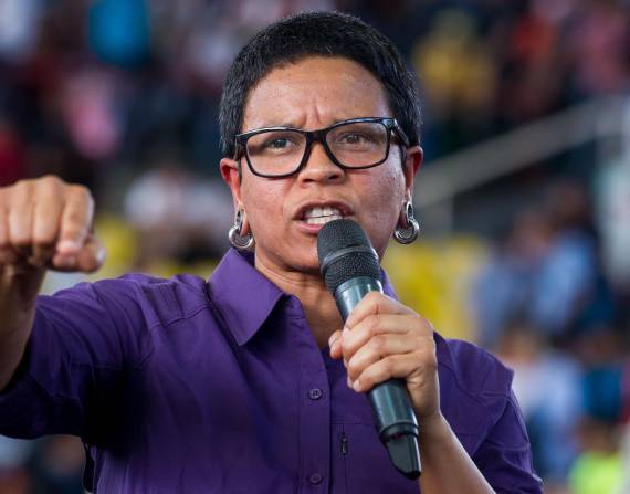 Erika Farías, hasta hoy alcaldesa de Caracas.