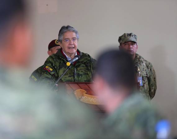 El presidente Guillermo Lasso cumplió agenda con las Fuerzas Armadas, el pasado domingo 19 de junio de 2022.