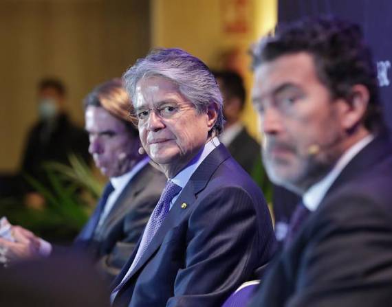 El presidente asistió este viernes a un foro en la capital española.