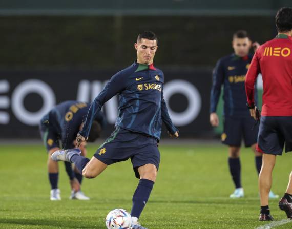 Cristiano Ronaldo ya entrena con Portugal de cara a la Copa del Mundo de Qatar 2022.