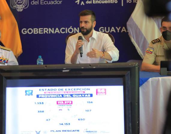 Los últimos crímenes ocurridos en el cantón Daule, en Guayas, fueron analizados por la mesa de seguridad. Foto: Gobernación de Guayas.