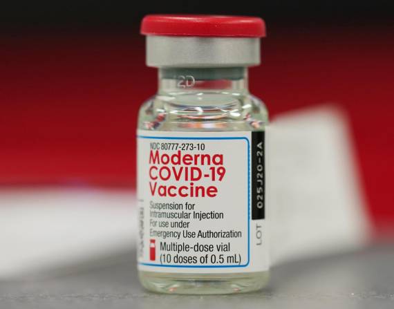 Dosis de vacuna Moderna.