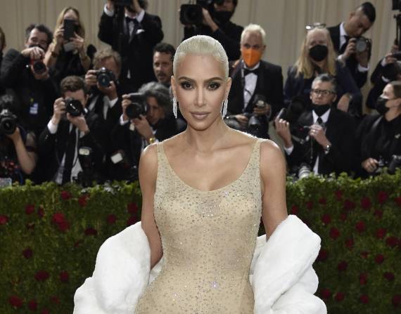 Kim Kardashian asiste a la gala benéfica del MET, el 2 de mayo de 2022 en Nueva York.