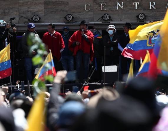 Leonidas Iza: de Quito no nos vamos a ir sin resultados, el lunes se reanudarán las marchas