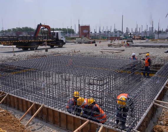 Instalaciones para el proyecto de energía termoeléctrica en Quevedo.