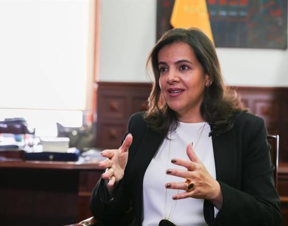 María Paula Romo, ministra de Gobierno. Foto: EFE.