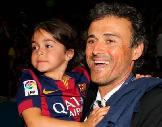 Luis Enrique y Xana.