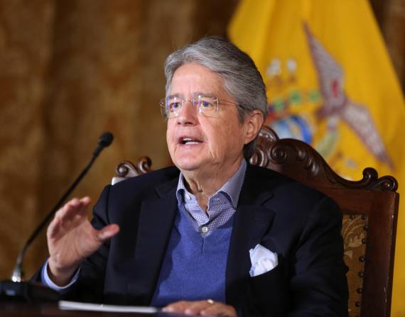 El presidente Guillermo Lasso dio su primer pronunciamiento en un evento privado.