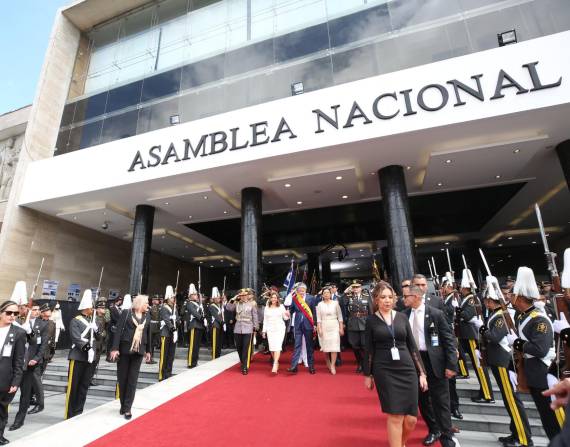 Guillermo Lasso acudió a rendir cuentas en la Asamblea Nacional, el 24 de mayo de 2022.
