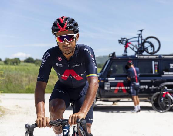 Jonathan Narváez, ciclista ecuatoriano que pertenece a las filas de Ineos.