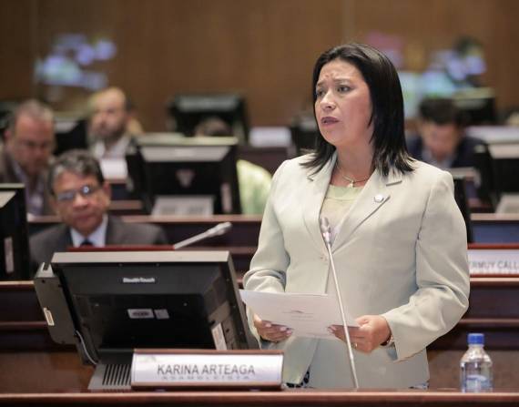 Karina Arteaga en una foto de archivo de la Asamblea Nacional.