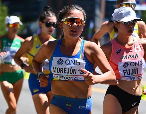 Glenda Morejón decidió no actuar en los 35 kilómetros por precaución.