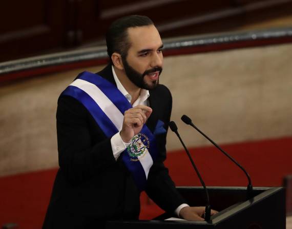 El presidente salvadoreño Nayib Bukele, en una fotografía de archivo.