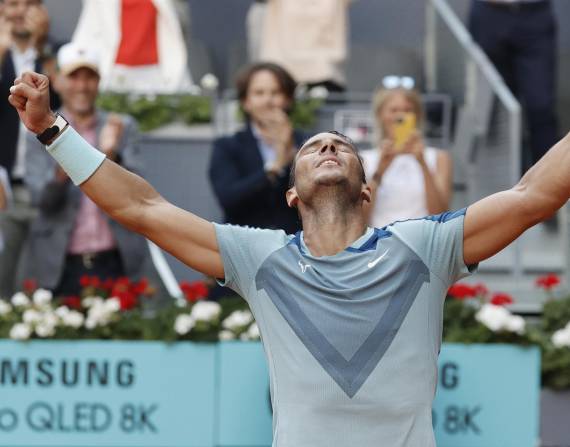 Rafael Nadal este miércoles ha derrotado en tres sets al belga David Goffin en un intenso partido (6-3, 5-7 y 7-6)