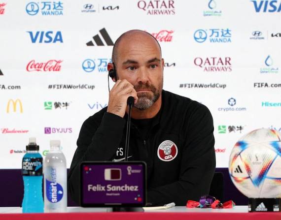 Félix Sánchez, entrenador de Catar.