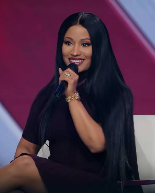 Nicki Minaj durante su intervención en el AmericaFest.