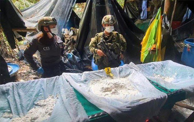 Incautan en la frontera colombo-ecuatoriana 20 toneladas de cocaína, la mayor del año
