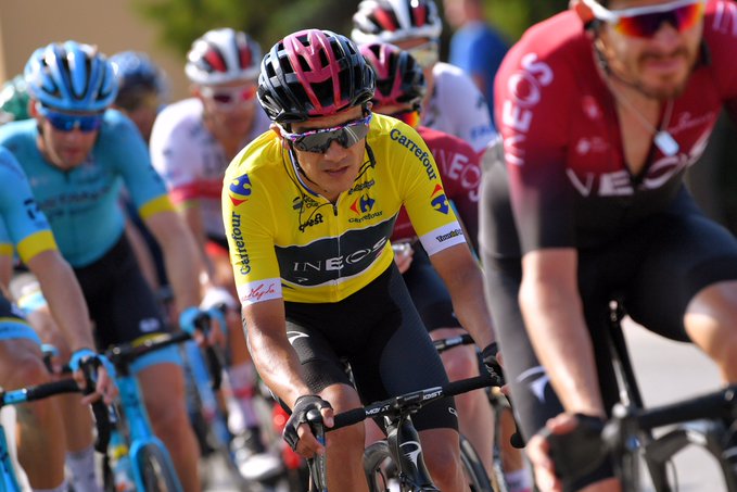 Una caída afectó a Carapaz en la cuarta etapa del Tour de Polonia