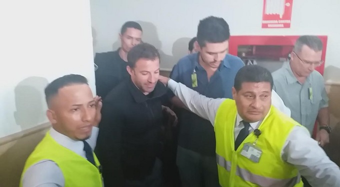 Del Piero arribó a Guayaquil para la Noche Amarilla
