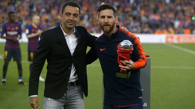 El emotivo mensaje de Messi para Xavi
