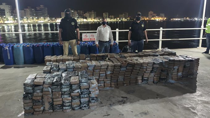 Cerca de 7 toneladas de droga decomisadas en lo que va de la semana en Ecuador