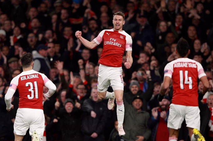 Arsenal venció al Napoli en Londres por Europa League