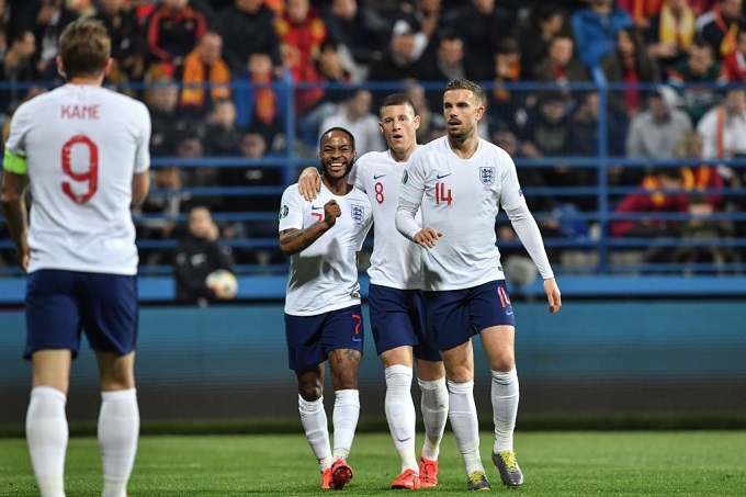 Inglaterra goleó 5-1 a Montenegro