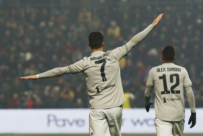 Cristiano Ronaldo marcó en la goleada de la Juve