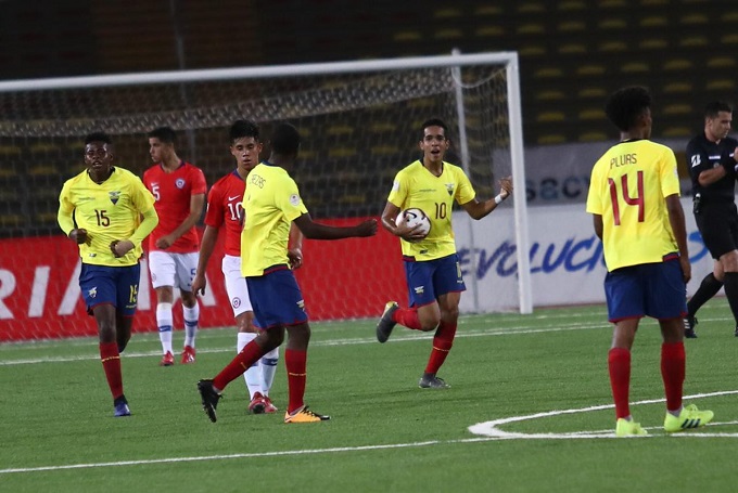 Ecuador Sub-17 remonta y derrota a Chile