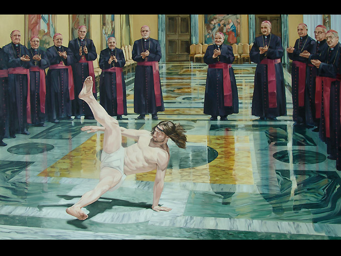 &quot;Jesús baila breakdance&quot; es la nueva obra del artista Cosmo Sarson