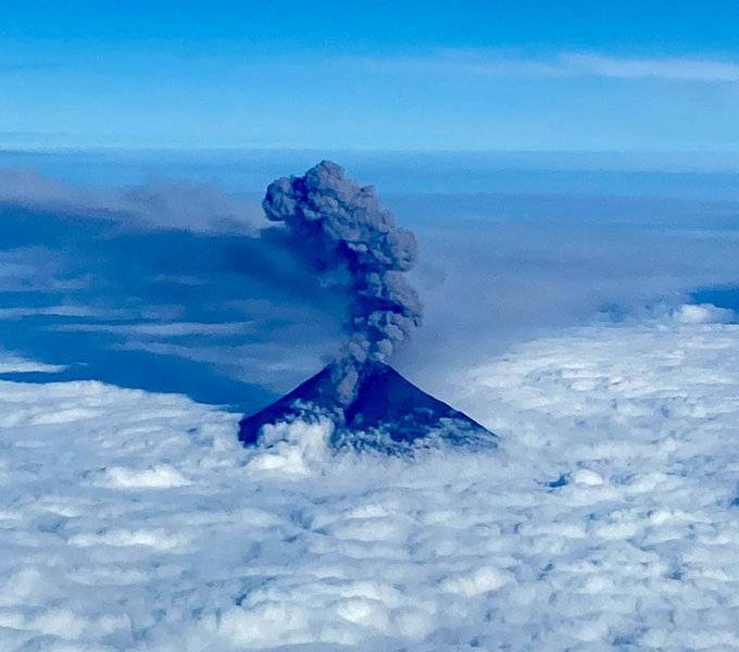 Ceniza del volcán Sangay se dirige a 3 provincias